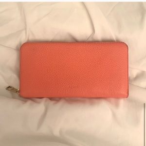 Fossil Emma Rose Pink Leather Wallet